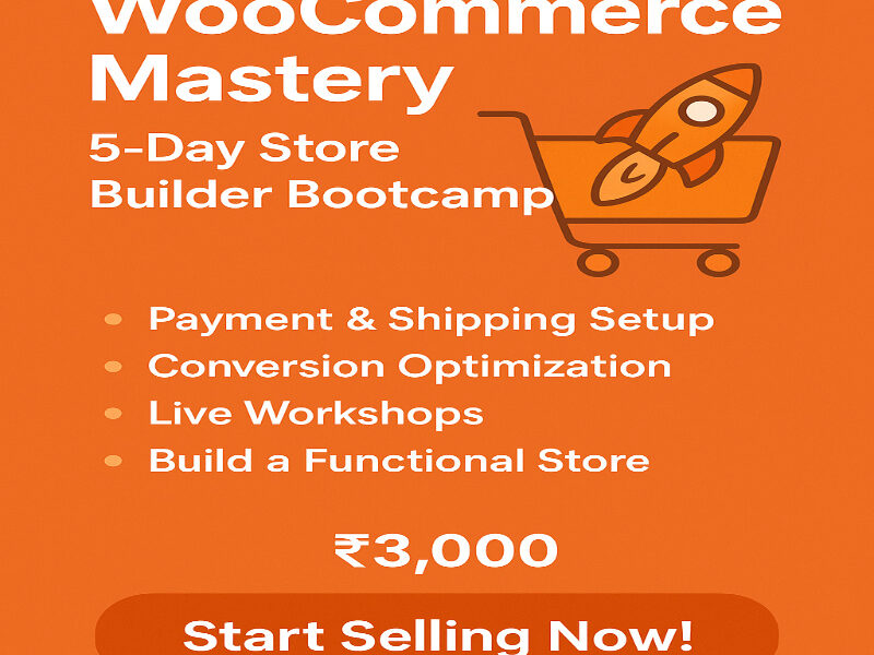 WooCommerce Mastery Intensive: Premium 5-Day Bootcamp