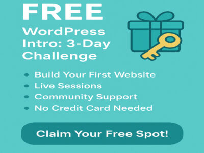 Free Premium WordPress Development Course: 3-Day Introductory Bootcamp
