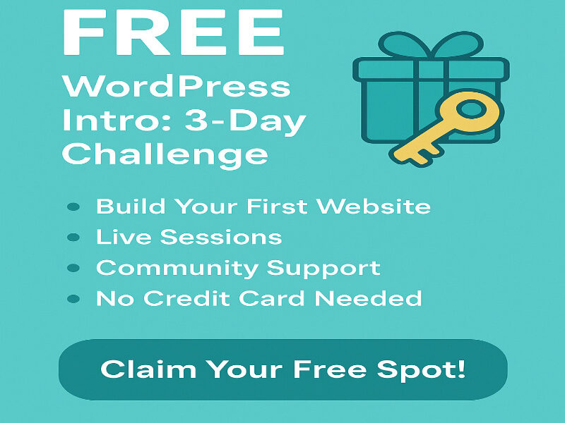 Free Premium WordPress Development Course: 3-Day Introductory Bootcamp